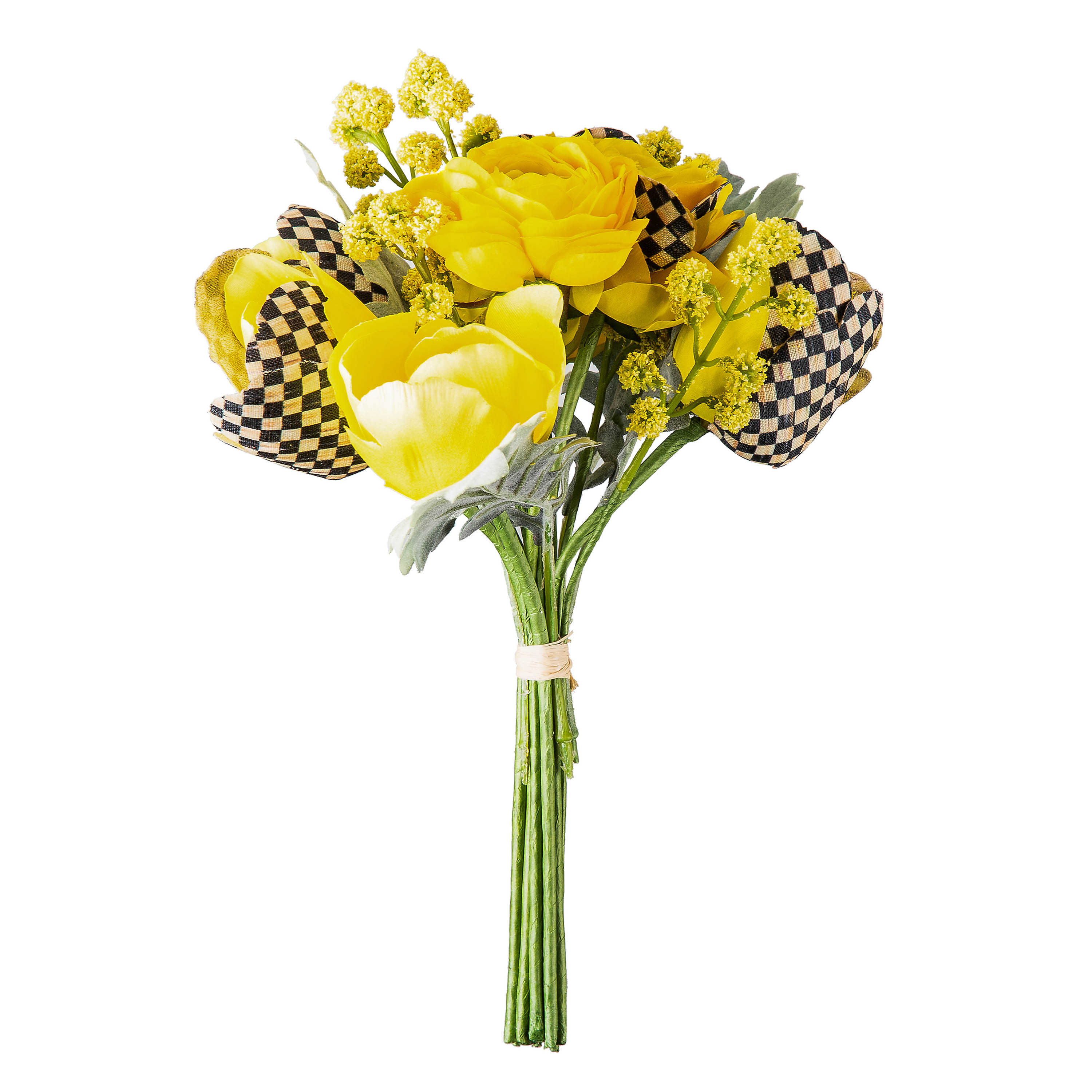 Courtly Check Summer Bouquet - Yellow mackenzie-childs Panama 0