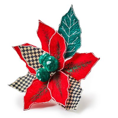 Cozy Christmas Poinsettia Clip mackenzie-childs Panama 0