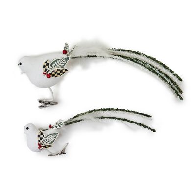 Farmhouse Holiday Bird Clips, Set of 2 mackenzie-childs Panama 0