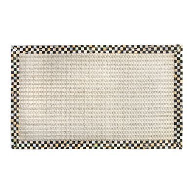 Courtly Check Cable Wool Sisal 3' x 5' Rug mackenzie-childs Panama 0