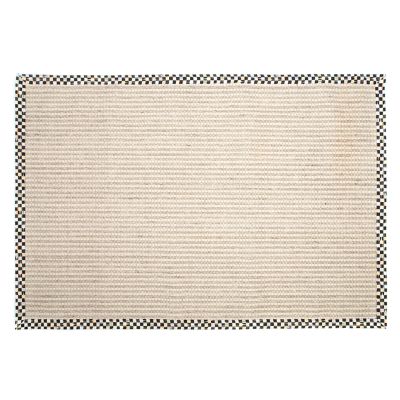 Courtly Check Cable Wool Sisal 6' x 9' Rug mackenzie-childs Panama 0