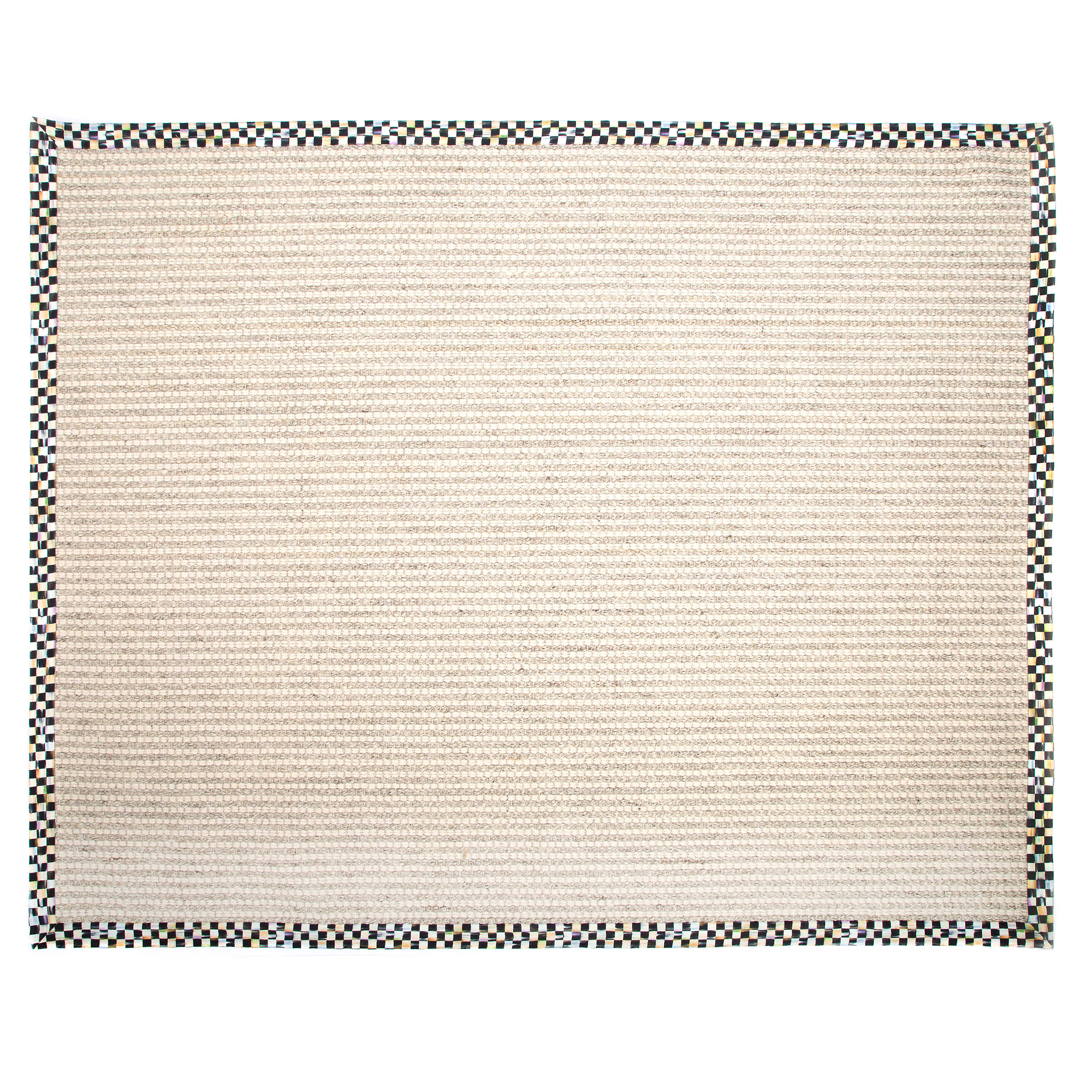Courtly Check Cable Wool Sisal 8' x 10' Rug mackenzie-childs Panama 0