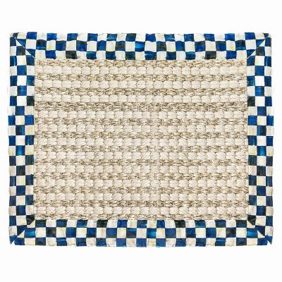 Royal Check Cable Wool Sisal 2' x 3' Rug mackenzie-childs Panama 0