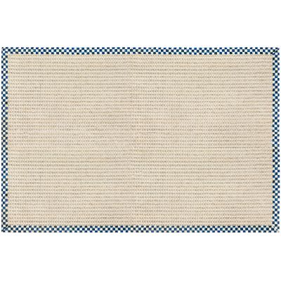 Royal Check Cable Wool Sisal 6' x 9' Rug mackenzie-childs Panama 0