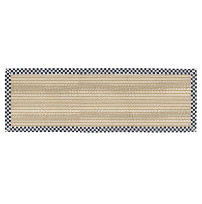 Sisal Wool Herringbone Rug - Courtly Check - 2'6" x 9' Runner image two