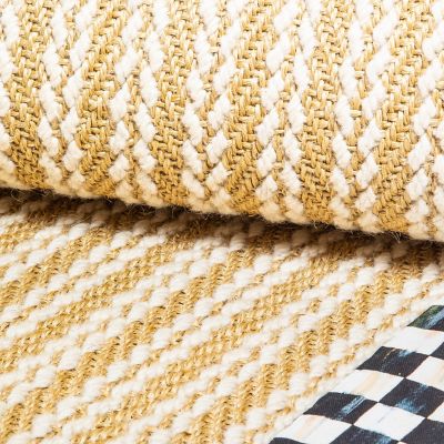 Sisal Wool Herringbone Rug - Courtly Check - 2'6" x 9' Runner image three