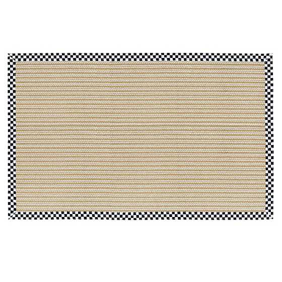 Sisal Wool Herringbone Rug- Courtly Check - 6' x 9' image two