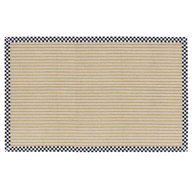 Courtly Check Sisal Wool Herringbone 6' x 9' Rug mackenzie-childs Panama 0