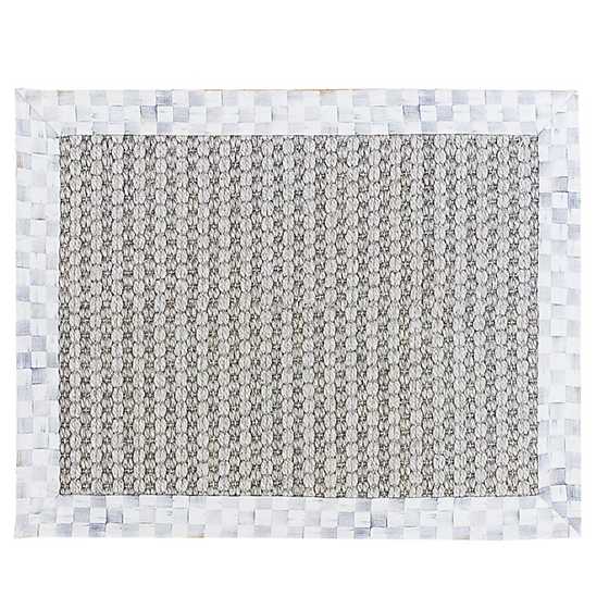 Chunky Sisal Wool Grey - Sterling Check - 2' x 3' Rug image two