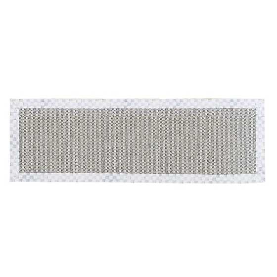 Chunky Sisal Wool Grey  - Sterling Check - 2'6" x 9' Rug image two