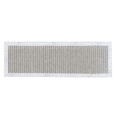 Sterling Check Chunky Sisal Wool Grey 2'6" x 9' Runner