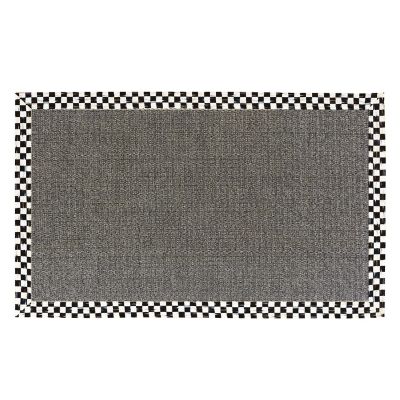 Courtly Check 3' x 5' Grey Sisal Rug mackenzie-childs Panama 0