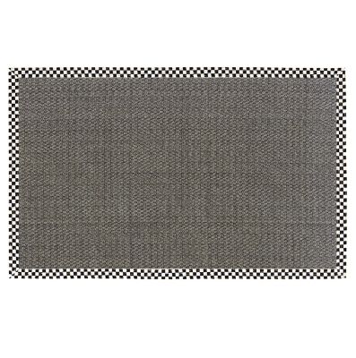 Courtly Check 6' x 9' Grey Sisal Rug mackenzie-childs Panama 0