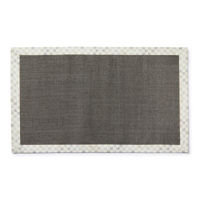 Sterling Check 3' x 5' Sisal Rug mackenzie-childs Panama 0