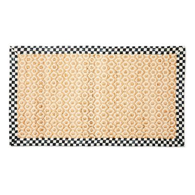 Courtly Check Natural Honeycomb 3' x 5' Jute Rug mackenzie-childs Panama 0