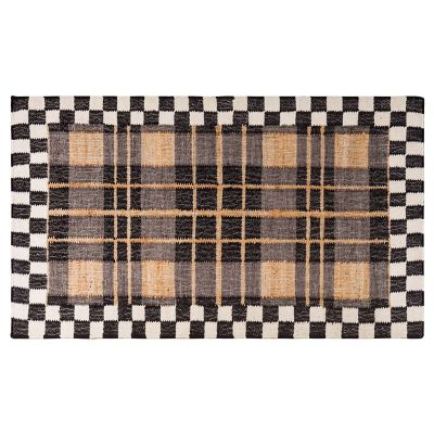 Tartan Jute 3' x 5' Rug mackenzie-childs Panama 0