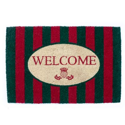 MacKenzie-Childs  Welcome Awning Stripe Entrance Mat