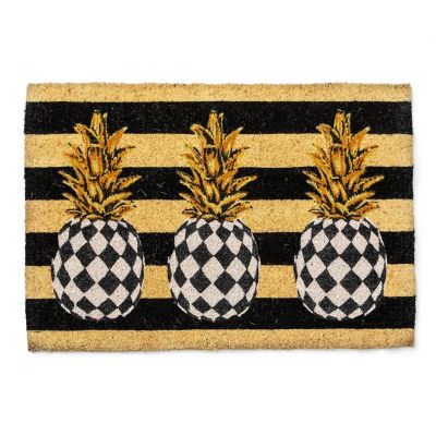 Pineapple Entrance Mat mackenzie-childs Panama 0