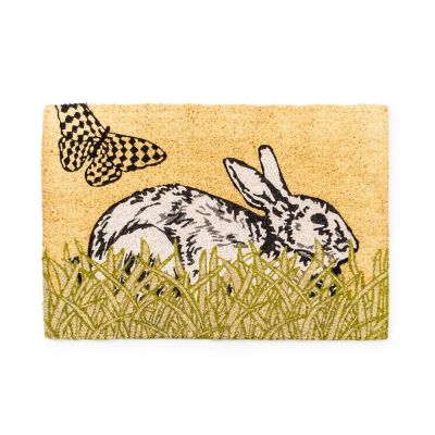 Nesting Bunny Entrance Mat mackenzie-childs Panama 0