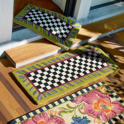 MacKenzie-Childs  Courtly Check Entrance Mat