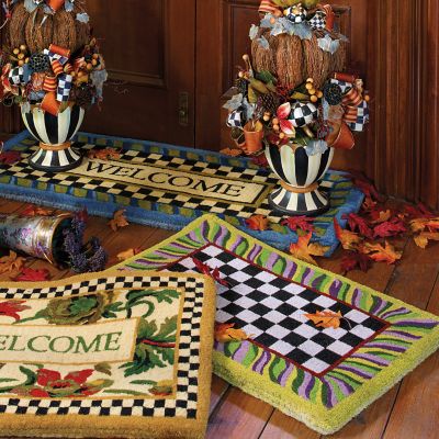 MacKenzie-Childs Monogrammed S Entrance Mat