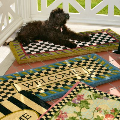 MacKenzie-Childs Monogrammed S Entrance Mat