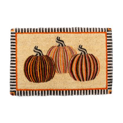 Autumn Pumpkins Entrance Mat mackenzie-childs Panama 0