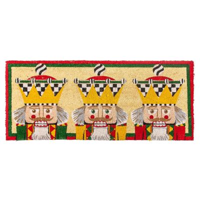 Nutcracker Double Door Entrance Mat mackenzie-childs Panama 0