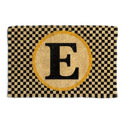 Single Letter Monogrammed Entrance Mat - E image two