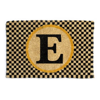 Monogrammed "E" Entrance Mat