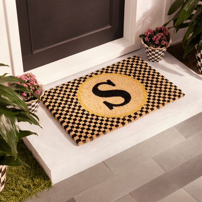 MacKenzie-Childs Monogrammed S Entrance Mat