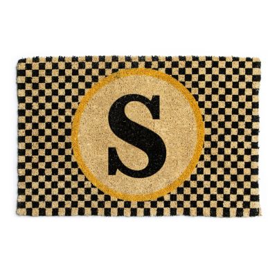 MacKenzie-Childs Monogrammed S Entrance Mat