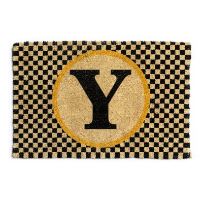 Monogrammed "Y" Entrance Mat