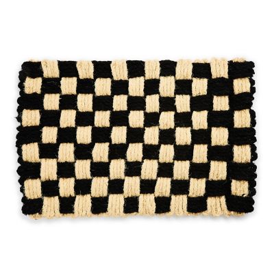 Woven Check Entrance Mat mackenzie-childs Panama 0