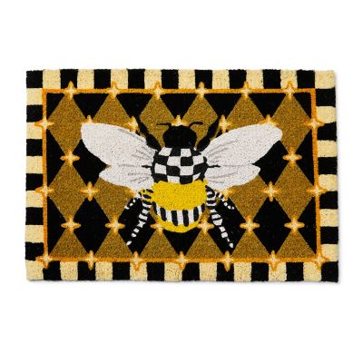 Honeycomb with Bees Entrance Mat mackenzie-childs Panama 0