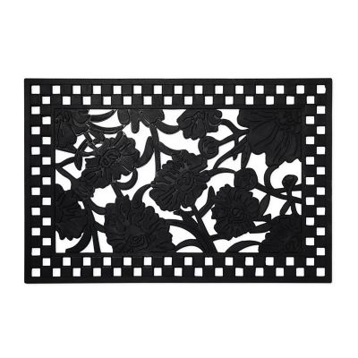 Daisy Rubber Door Mat mackenzie-childs Panama 0