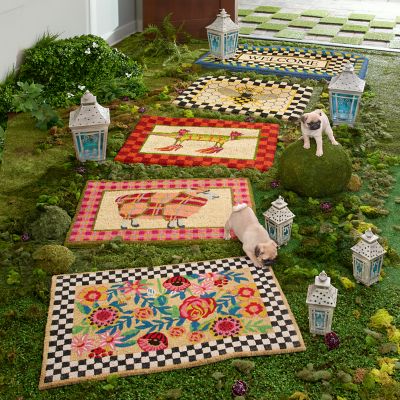 MacKenzie-Childs Kira Garden Entrance Mat, 2