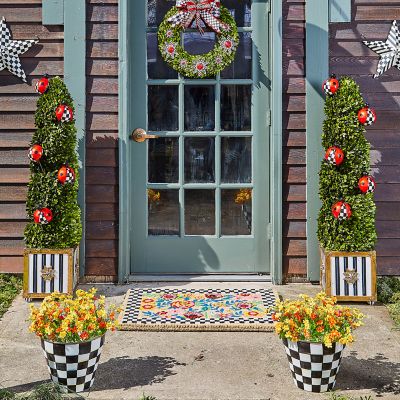 MacKenzie-Childs  Welcome Awning Stripe Entrance Mat