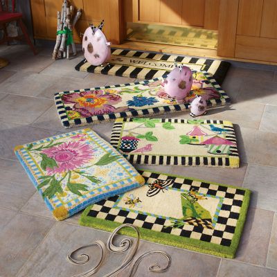 MacKenzie-Childs Kira Garden Entrance Mat, 2