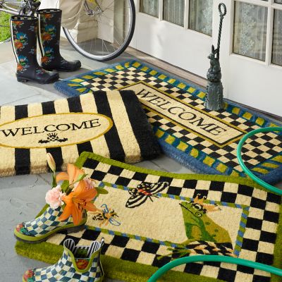 MacKenzie-Childs  Courtly Check Entrance Mat