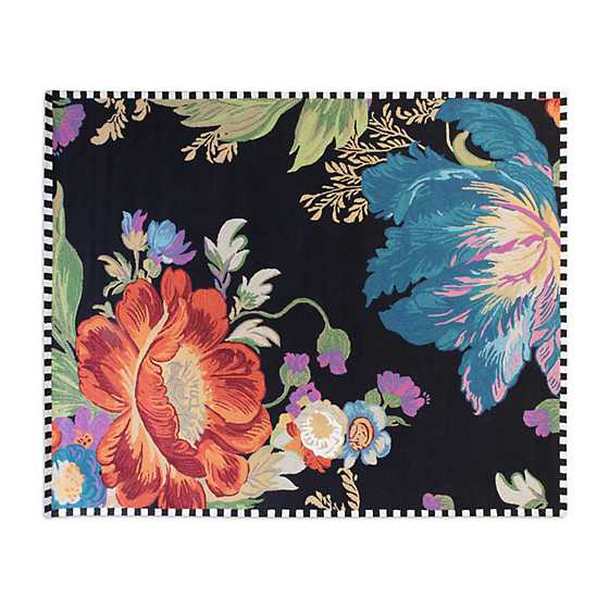 Flower Market Reflections Rug - Black - 8' x 10' image two