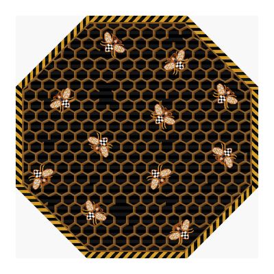 MacKenzie-Childs | Queen Bee Rug - 6' Octagon