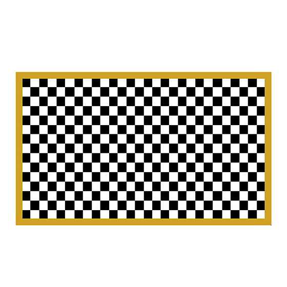 Check It Out Rug - 2'3'' x 3' 9"- Gold image one
