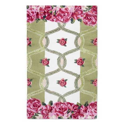 Really Rosy Rug - 3' x 5' mackenzie-childs Panama 0