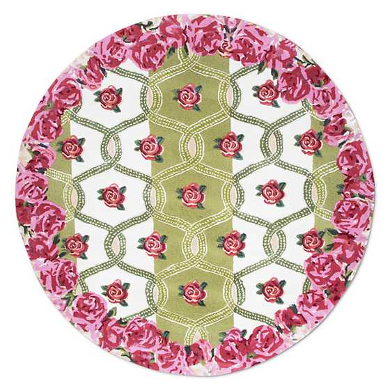 Really Rosy Rug - 6' Round