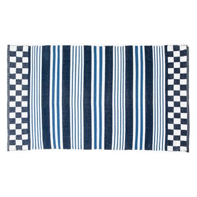 Boathouse Outdoor Striped Rug - 3' x 5' mackenzie-childs Panama 0