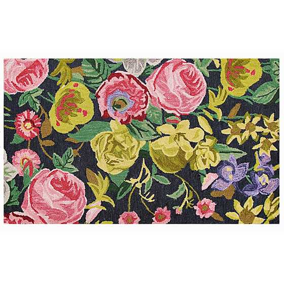 Midnight Floral Rug - 3' x 5' image two
