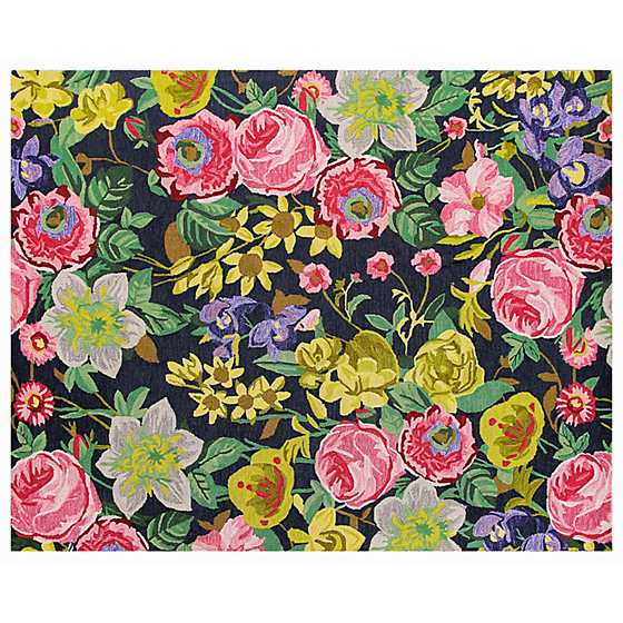 Midnight Floral Rug - 8' x 10' image two