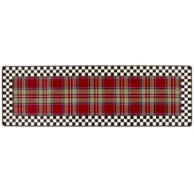 MacKenzie-Childs Royal Check Floor Mat - 2'6 x 8' Runner