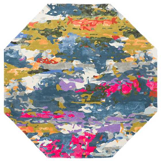 Mosaic Abstract Rug - 6' Octagon image two